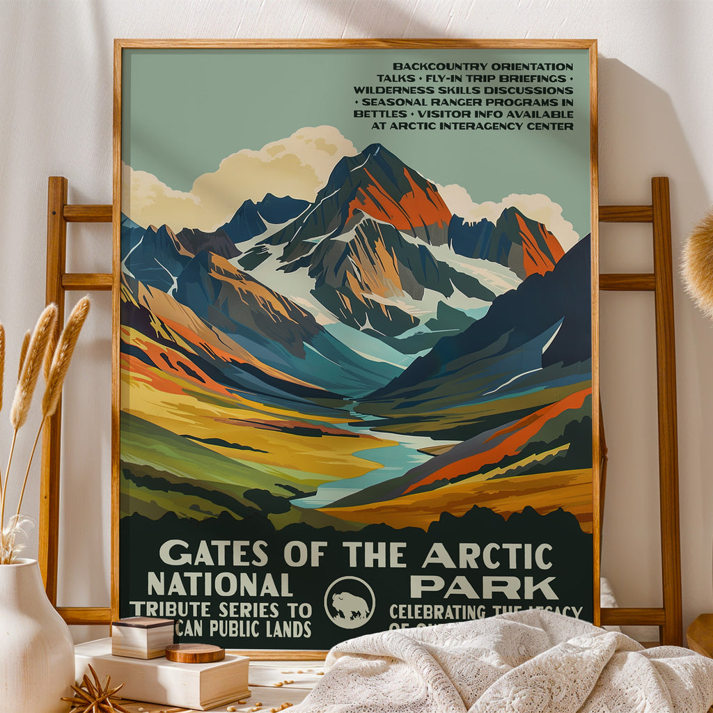 Gates of the Arctic National Park Vintage WPA Art