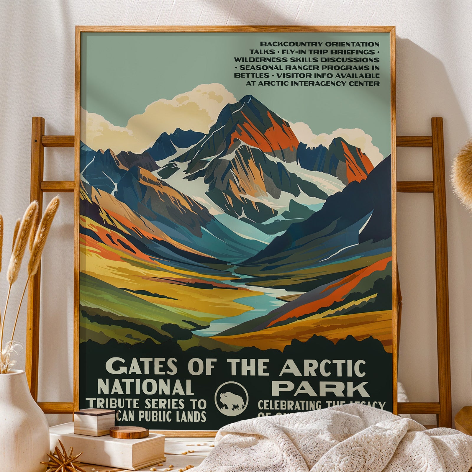 Gates of the Arctic National Park Vintage WPA Art