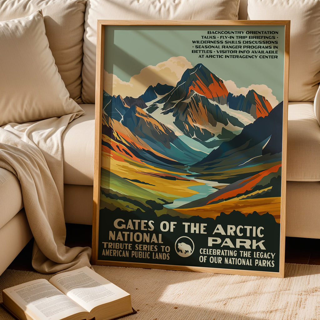 Gates of the Arctic National Park Vintage WPA Art