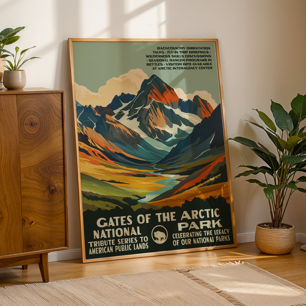 Gates of the Arctic National Park Vintage WPA Art