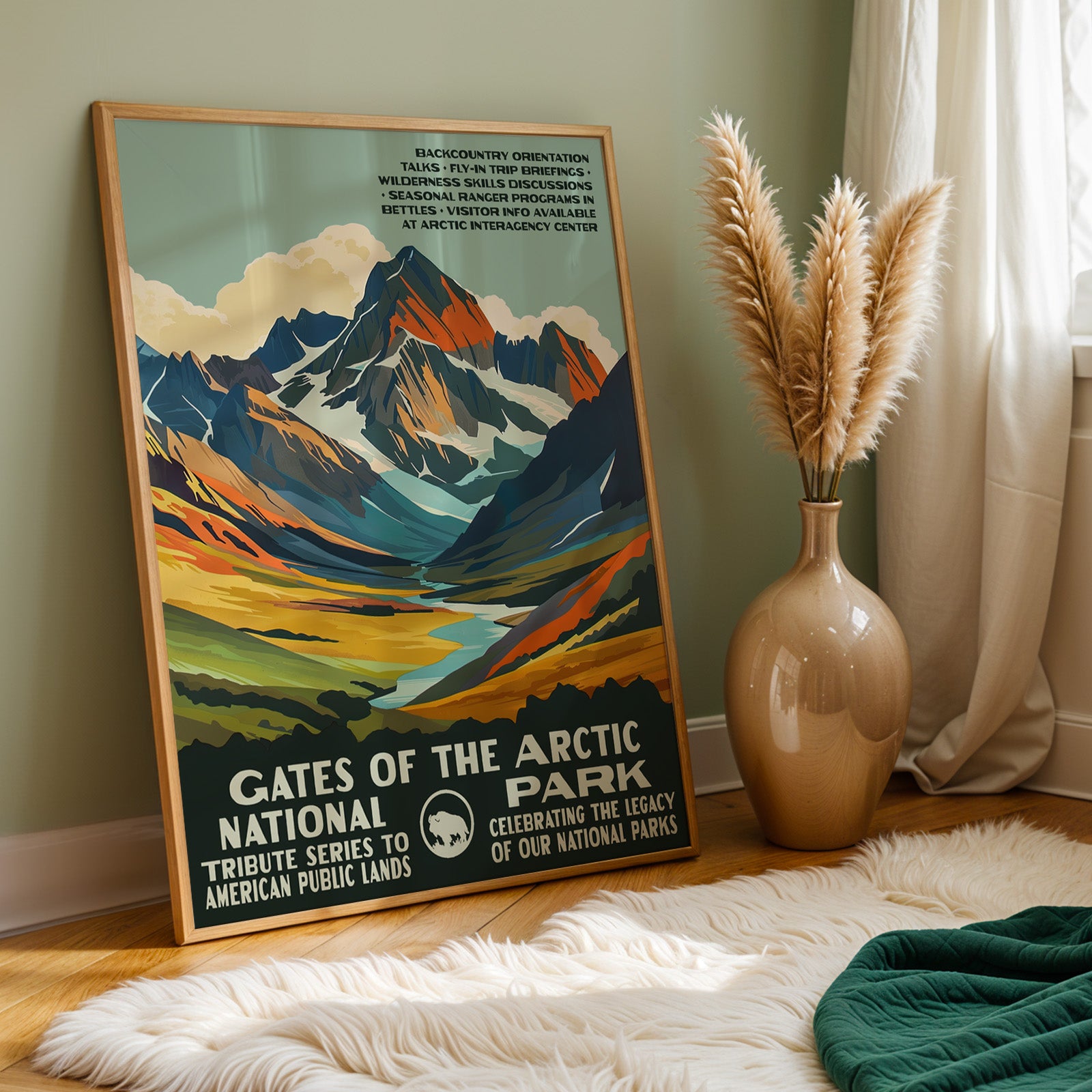 Gates of the Arctic National Park Vintage WPA Art