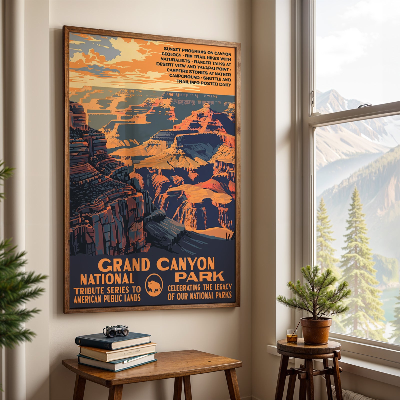 Grand Canyon National Park Vintage WPA Art