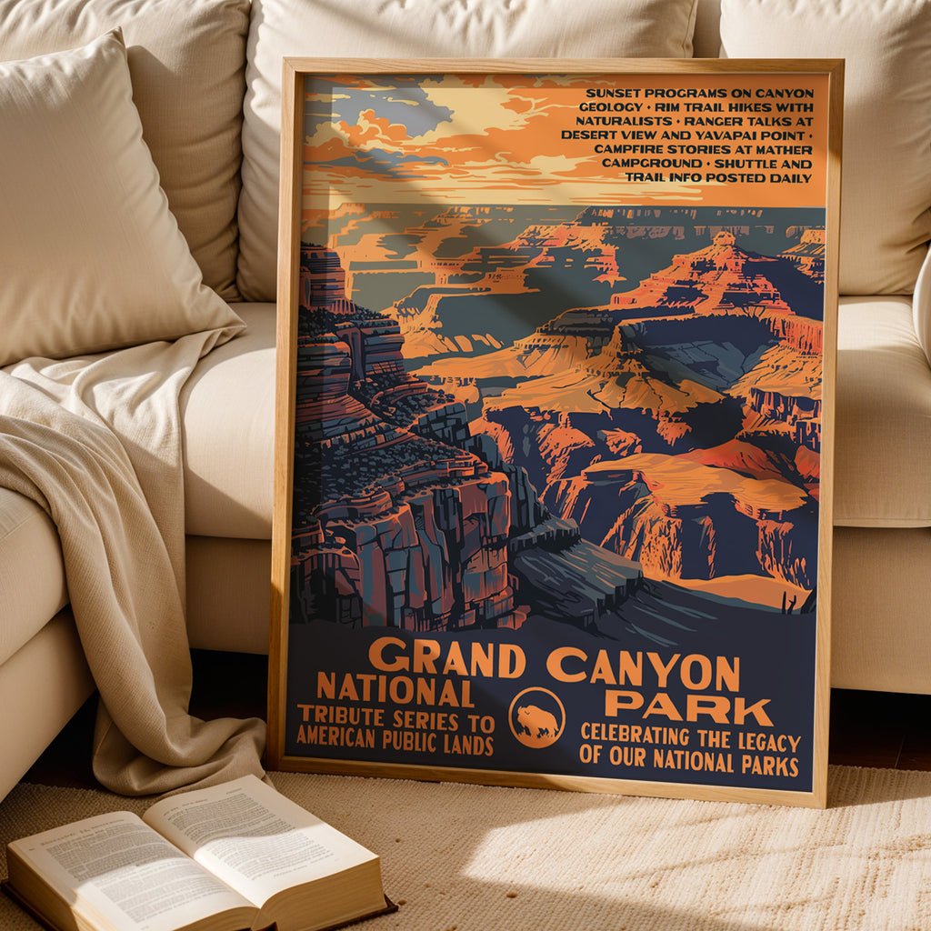 Grand Canyon National Park Vintage WPA Art