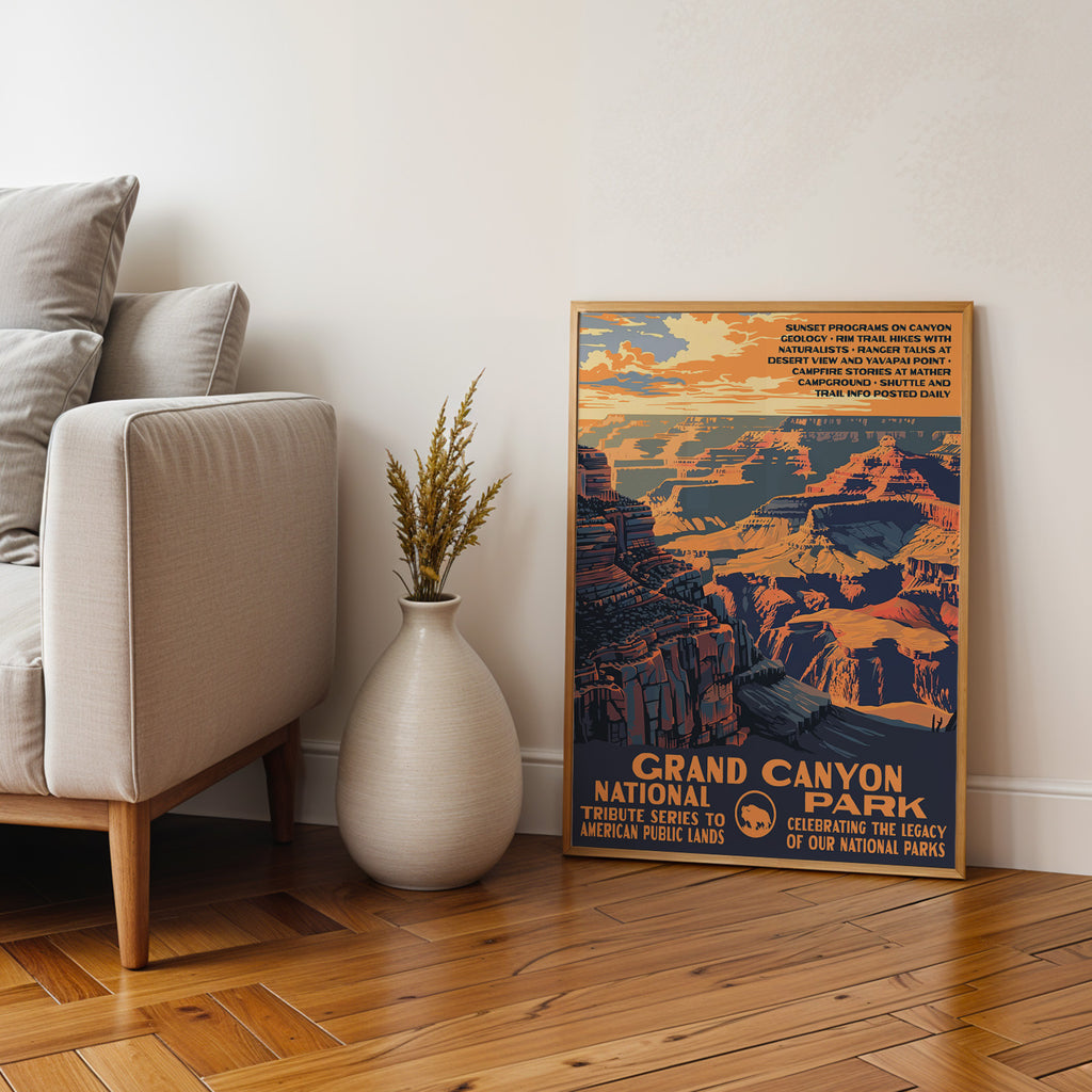 Grand Canyon National Park Vintage WPA Art
