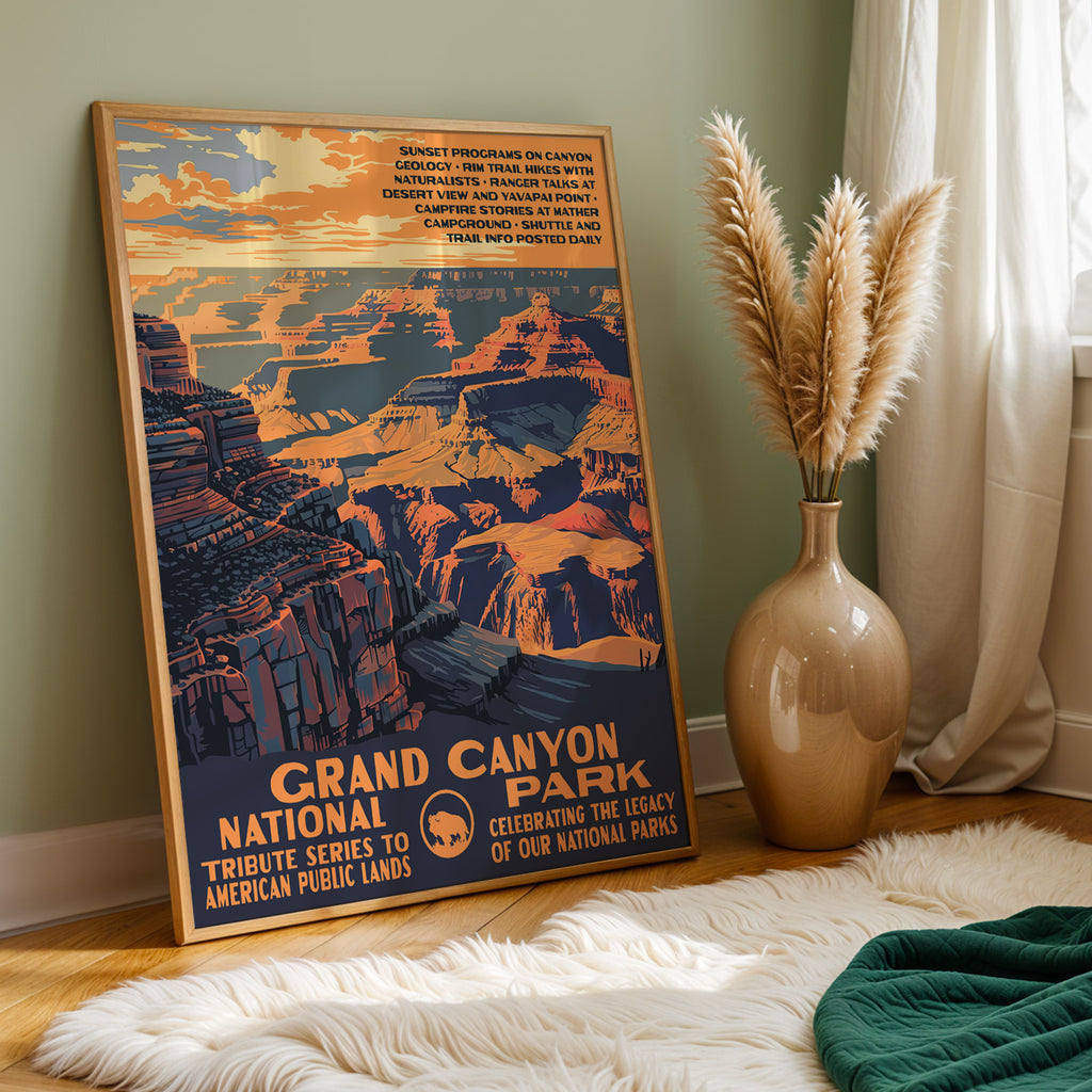 Grand Canyon National Park Vintage WPA Art