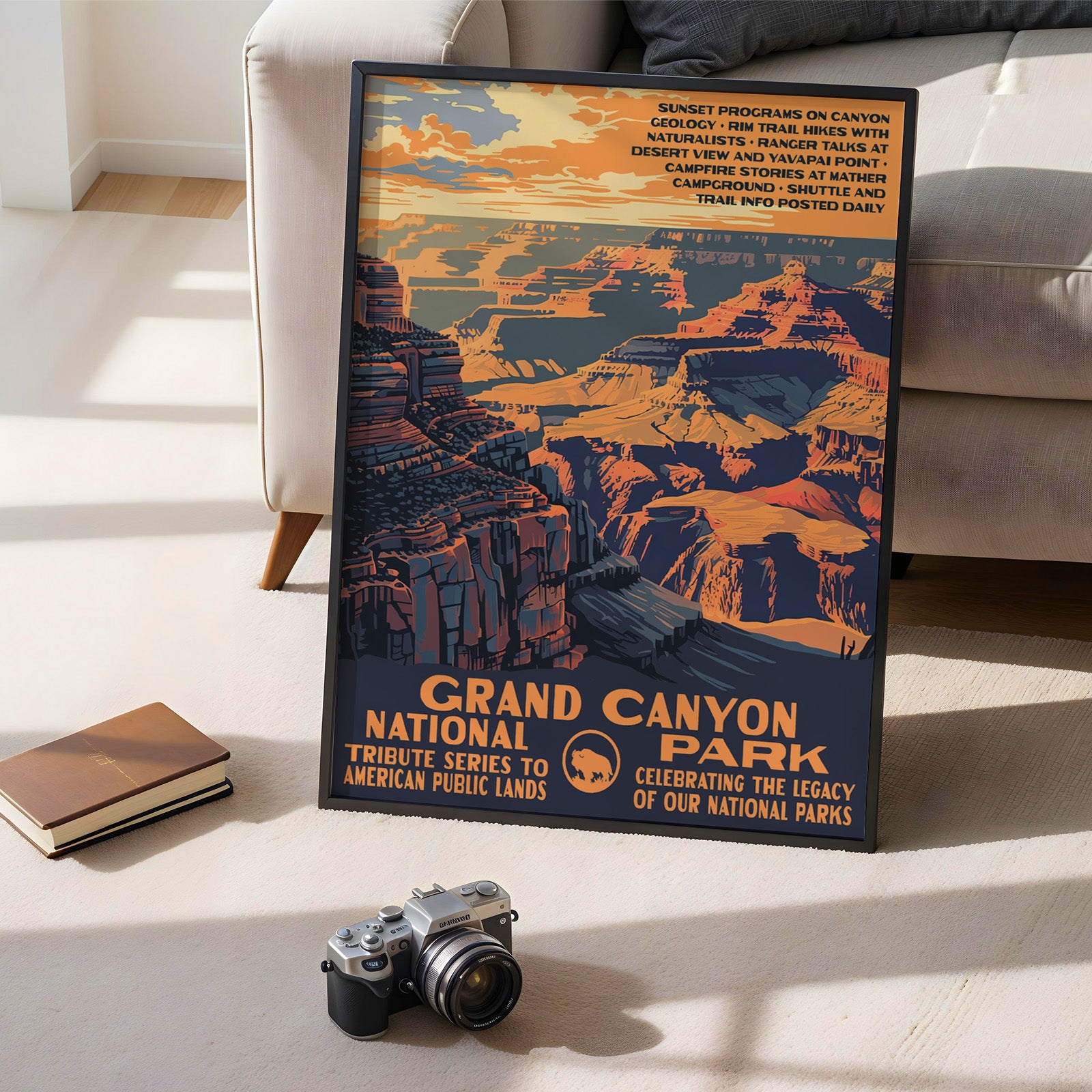 Grand Canyon National Park Vintage WPA Art