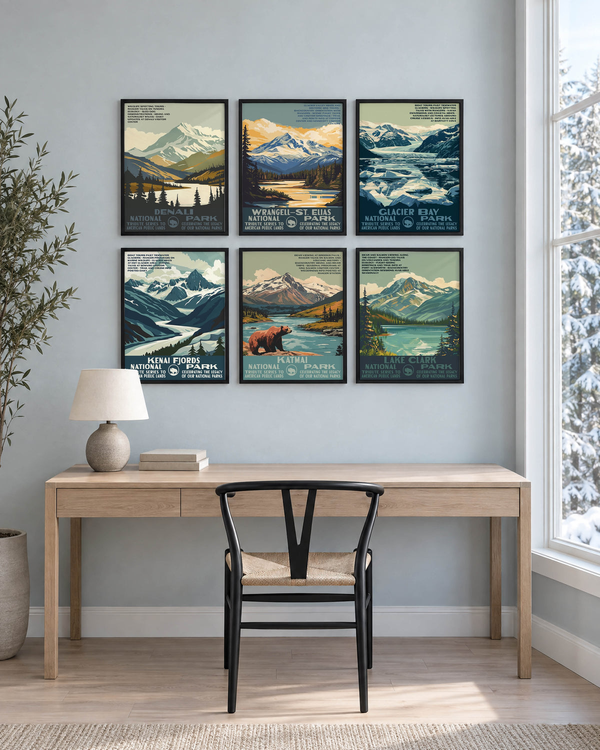 Alaska National Parks Gallery Wall