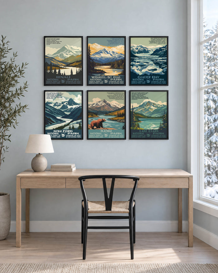 Alaska National Parks Gallery Wall