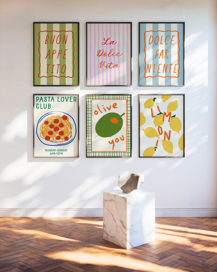 Italian Kitchen Gallery Wall
