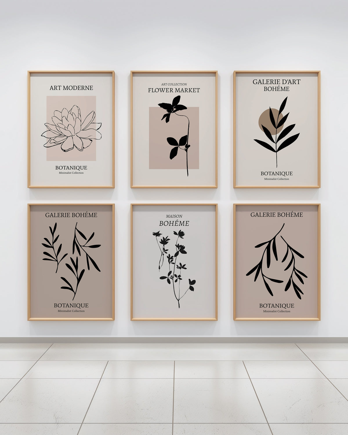 Botanique Botanical Poster Gallery Wall