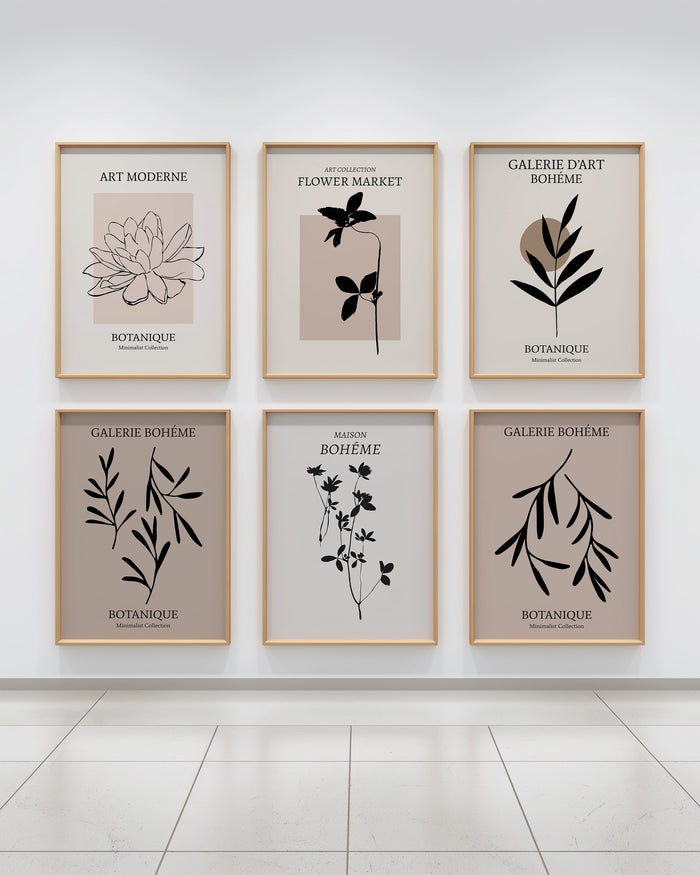 Botanique Botanical Poster Gallery Wall