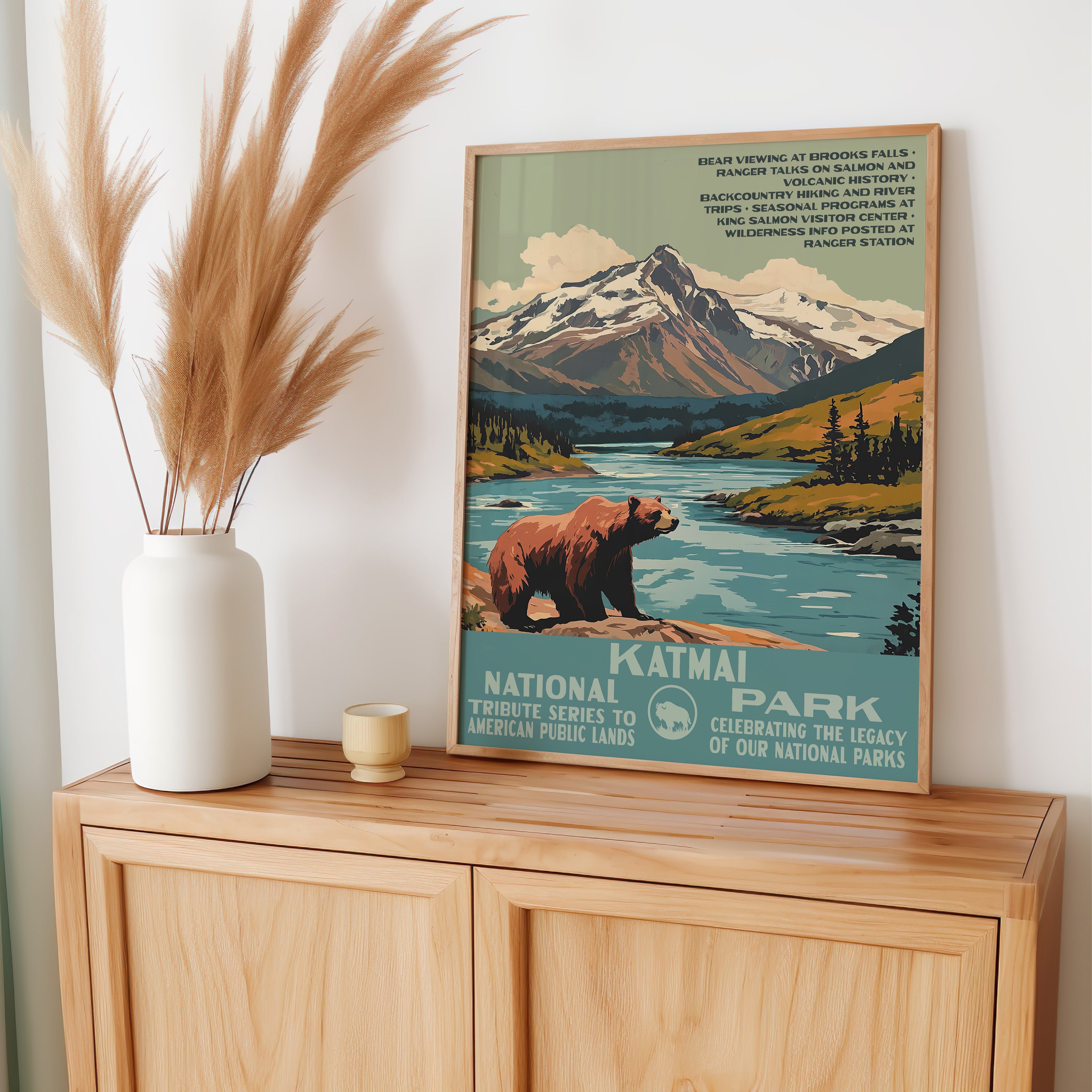 Katmai National Park Vintage WPA Art