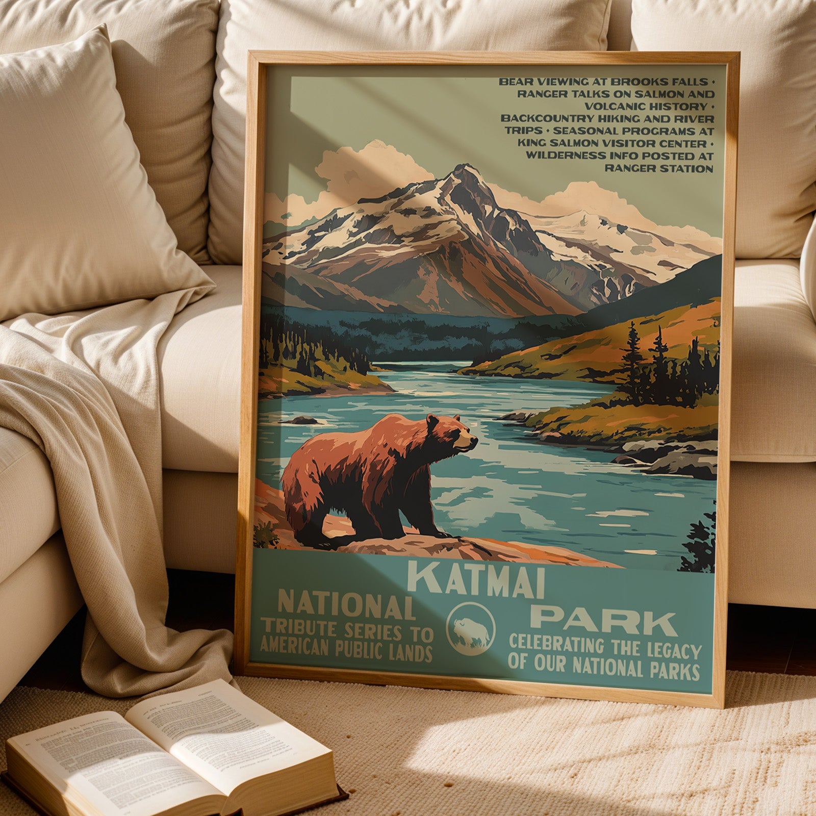 Katmai National Park Vintage WPA Art