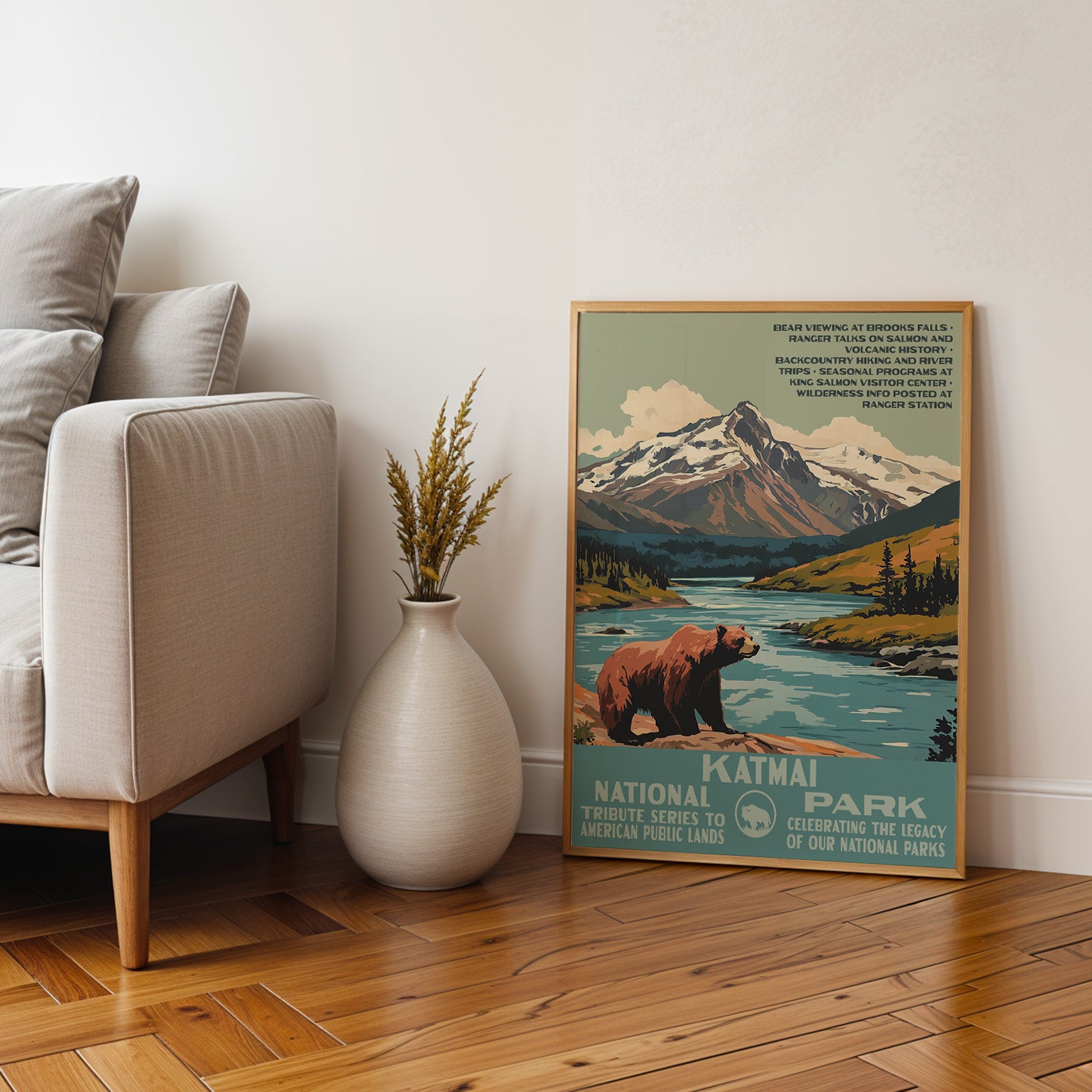 Katmai National Park Vintage WPA Art