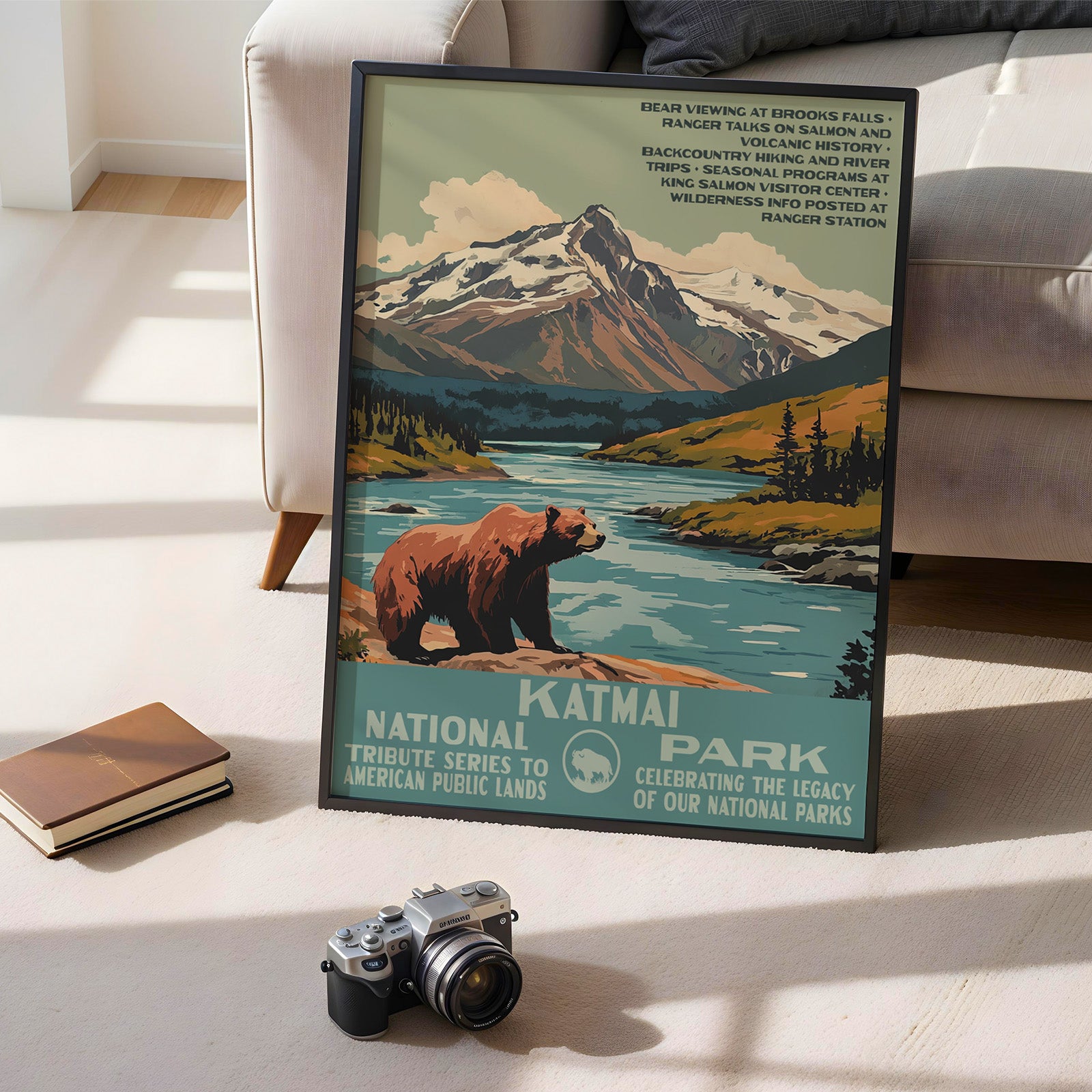 Katmai National Park Vintage WPA Art