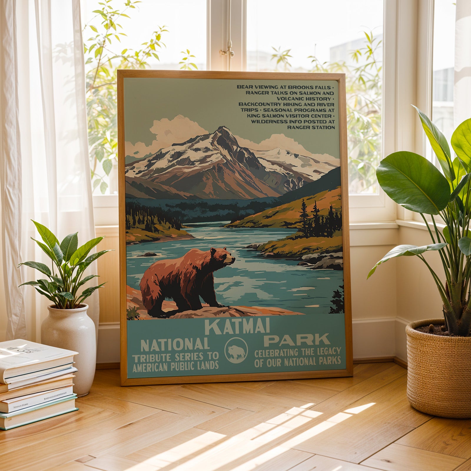 Katmai National Park Vintage WPA Art