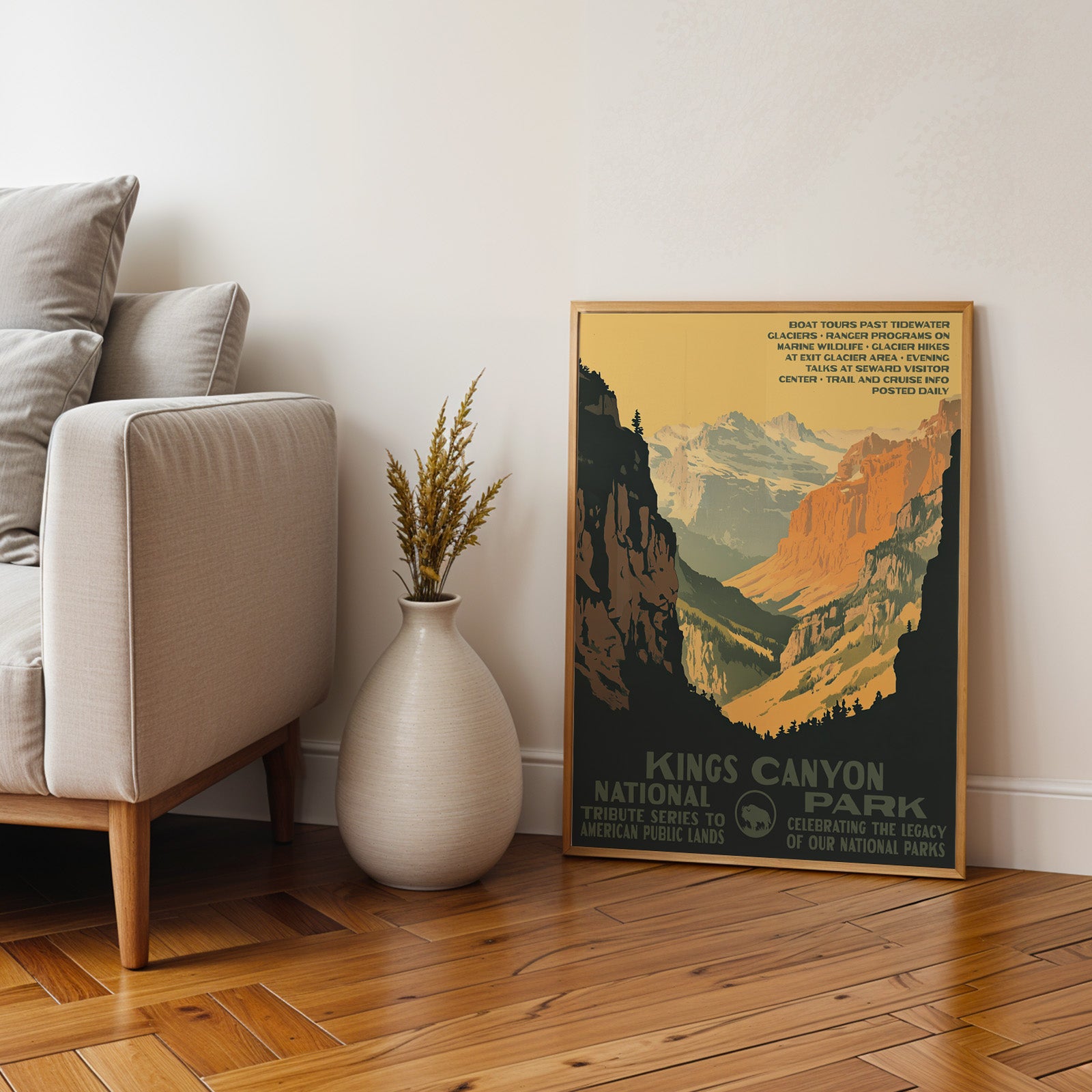 Kings Canyon National Park Vintage WPA Art