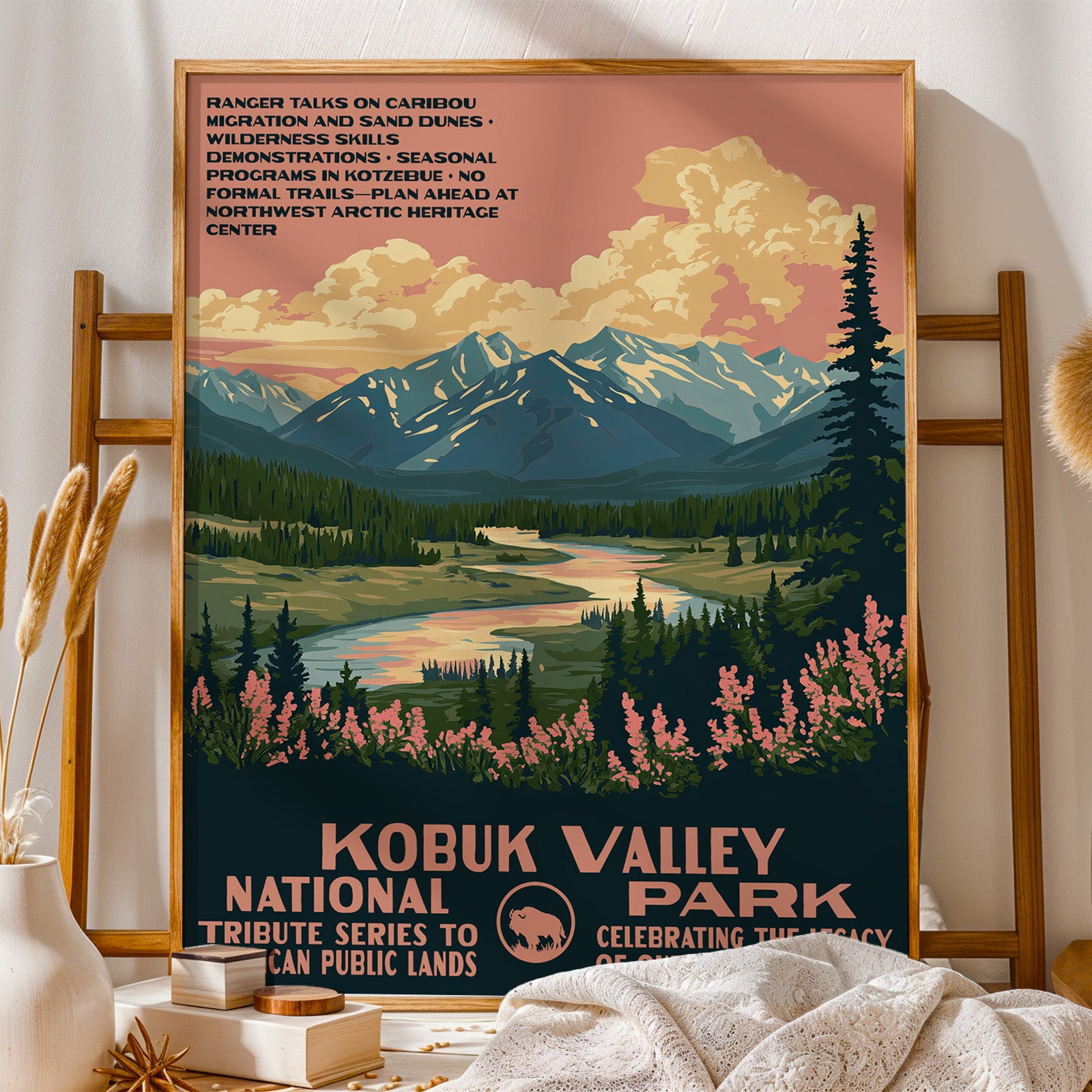 Kobuk Valley National Park Vintage WPA Art