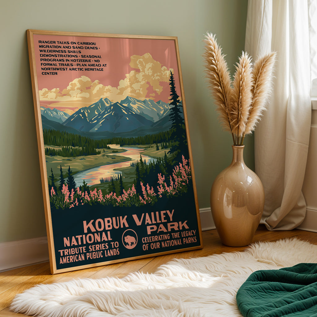Kobuk Valley National Park Vintage WPA Art