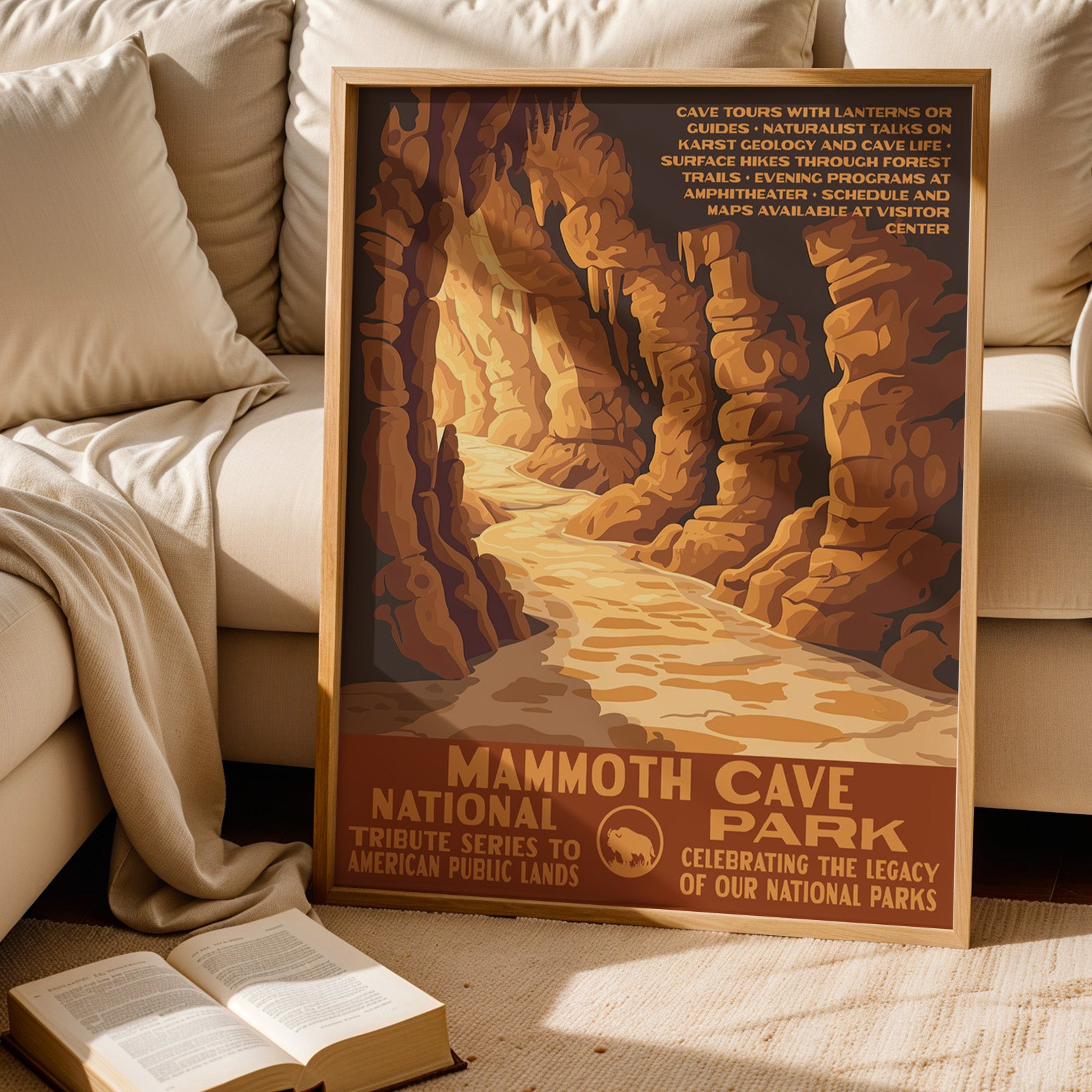 Mammoth Cave National Park Vintage WPA Art