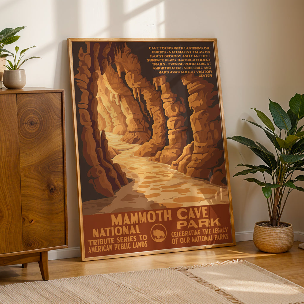 Mammoth Cave National Park Vintage WPA Art