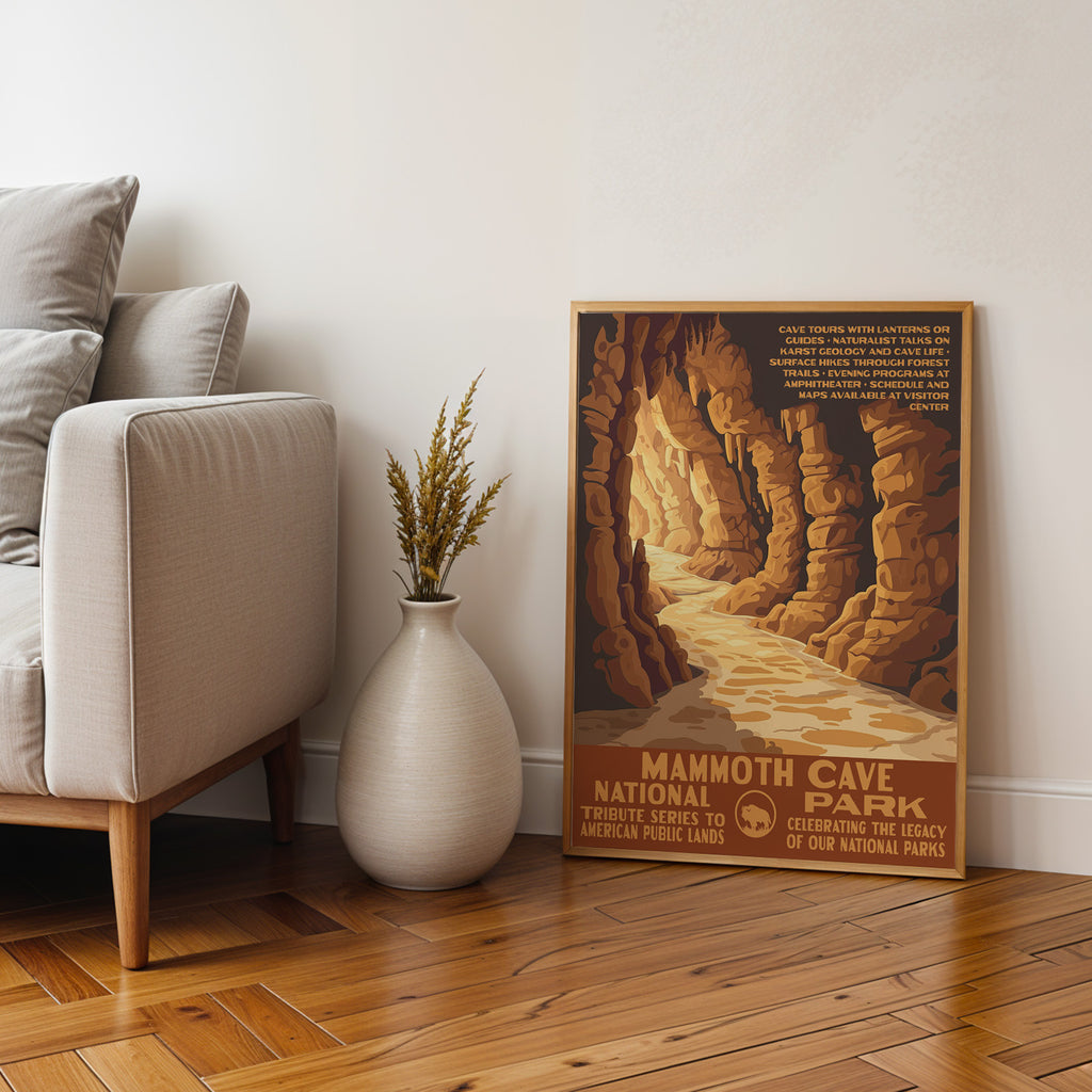 Mammoth Cave National Park Vintage WPA Art