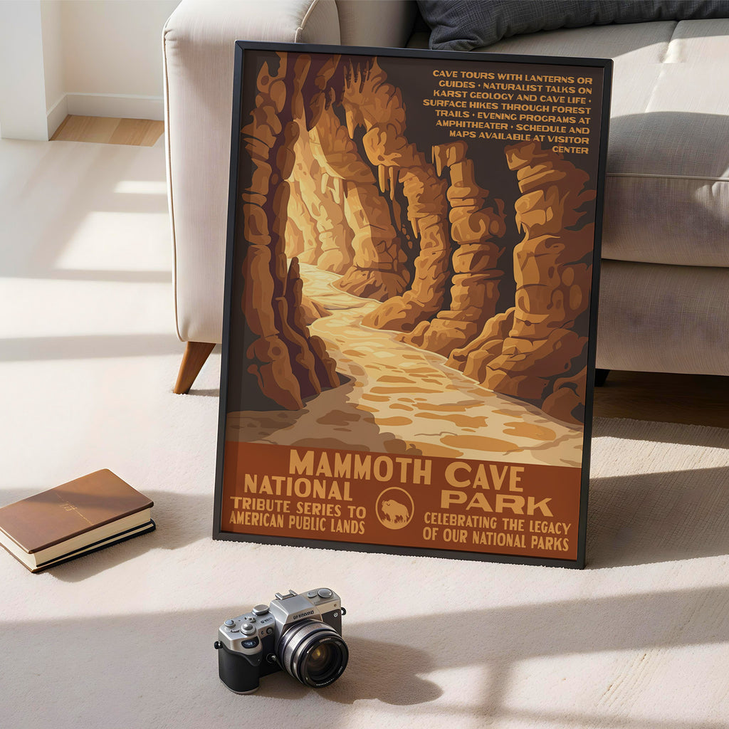 Mammoth Cave National Park Vintage WPA Art