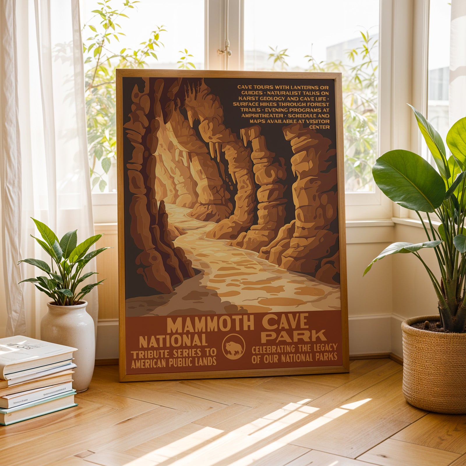 Mammoth Cave National Park Vintage WPA Art