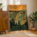 New River Gorge National Park Vintage WPA Art