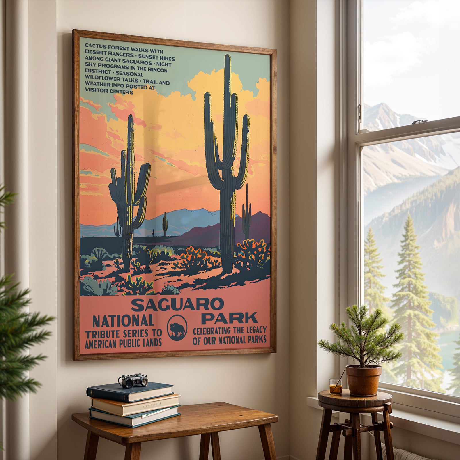 Saguaro National Park Vintage WPA Art