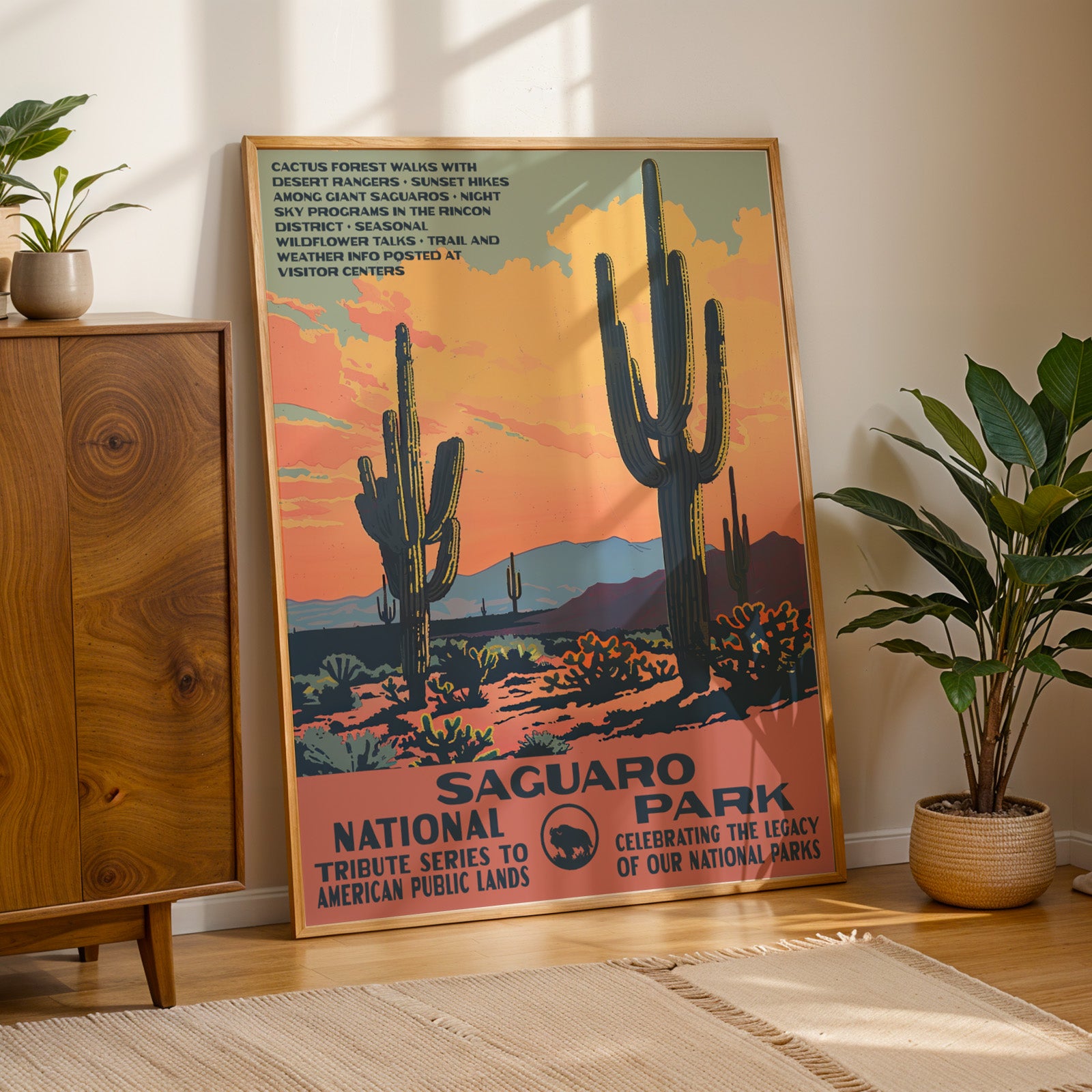 Saguaro National Park Vintage WPA Art