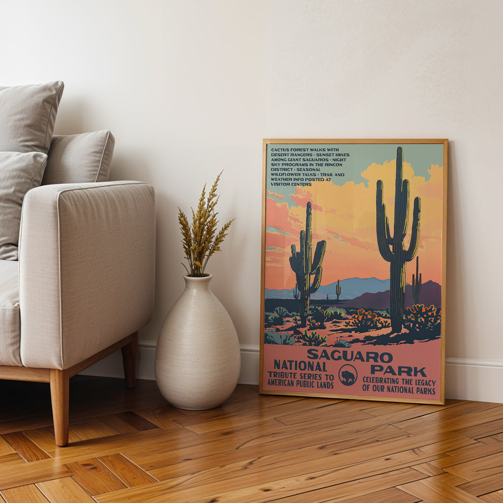 Saguaro National Park Vintage WPA Art