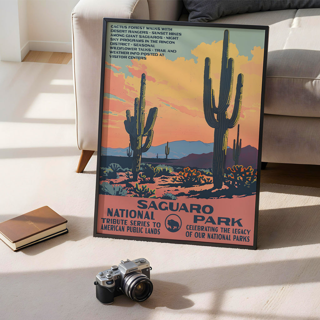Saguaro National Park Vintage WPA Art