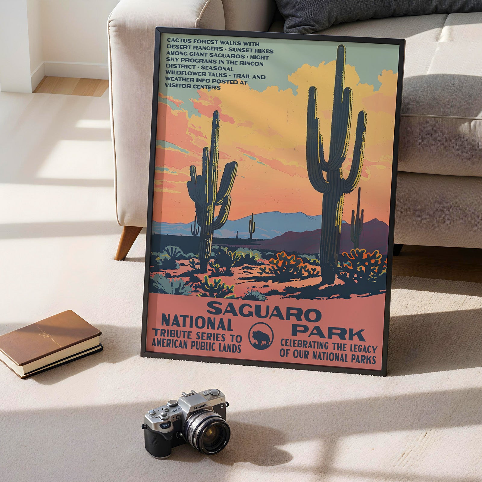 Saguaro National Park Vintage WPA Art